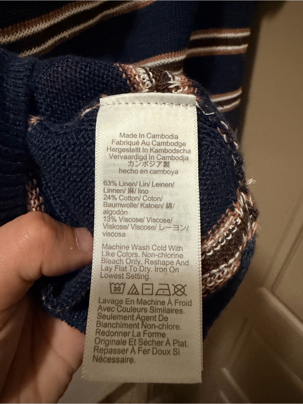 J. Crew Navy Stripe Short-Sleeve Knit Tee - Picture 6 of 6